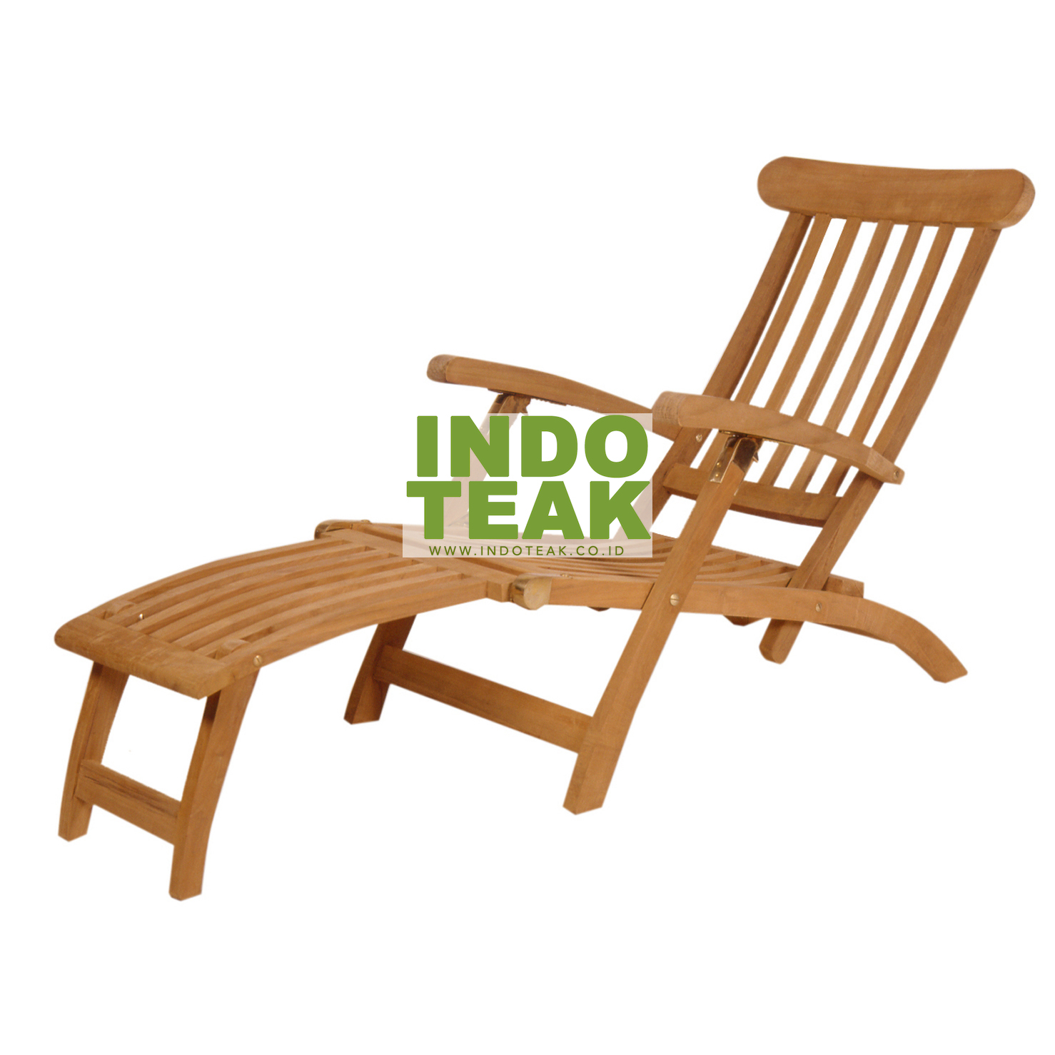 Wooden Furniture Suppliers Teak Wood Outdoor Reclining Steamer Chair 