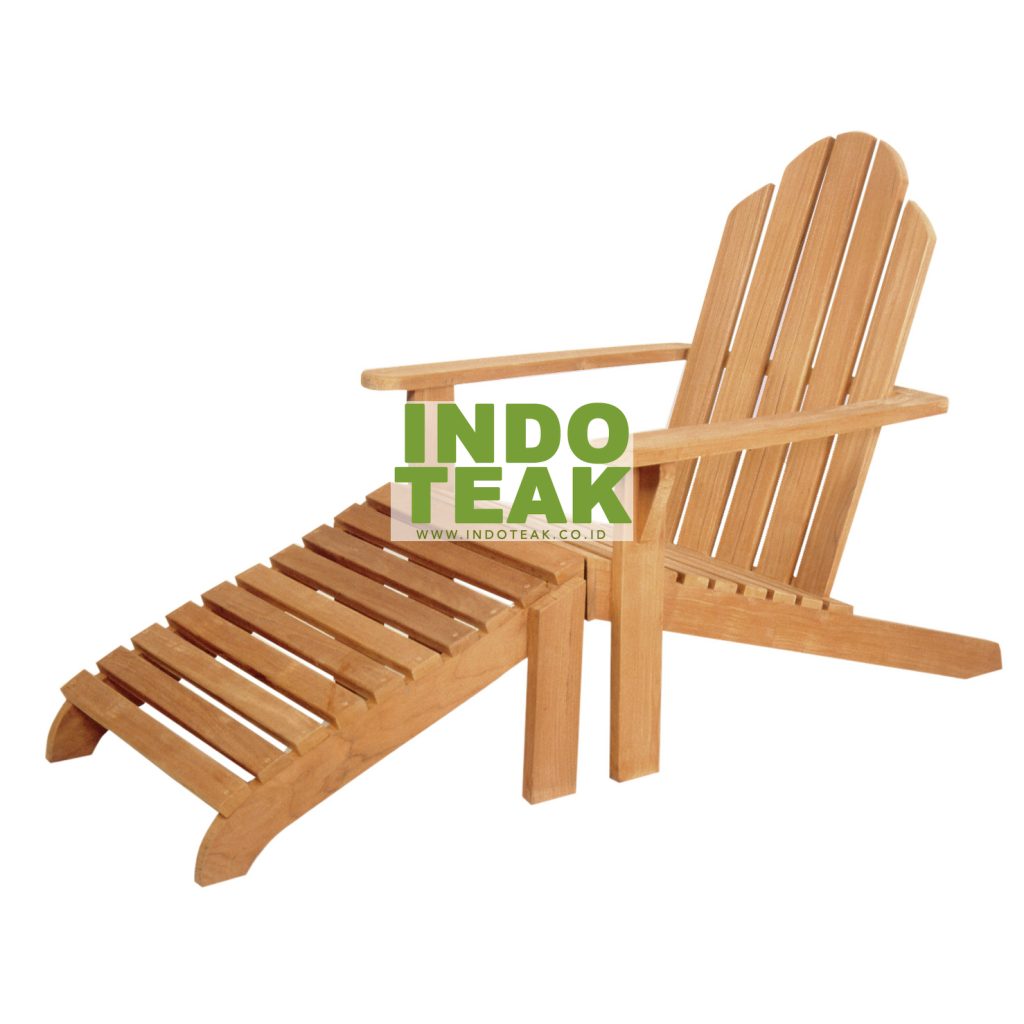 Wooden Furniture Suppliers Teak Adirondack Chair With Footrest Premium 