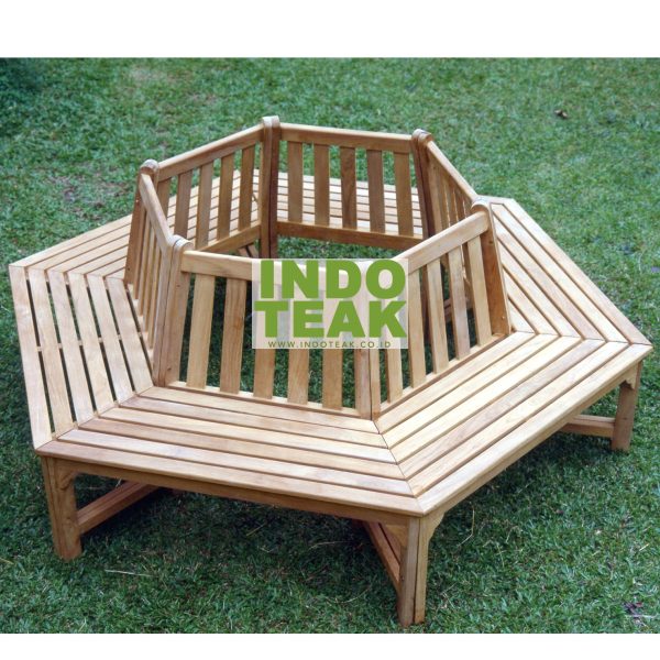 Octagonal Tree Bench Teak Outdoor Furniture Manufacturer